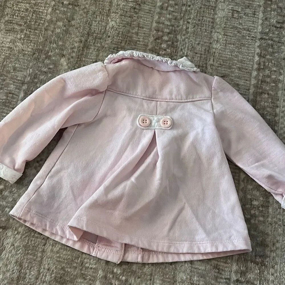 Dylan & Abby Size 6-9M light pink baby girl coat